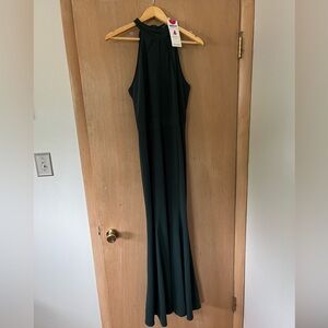 Emerald green maxi dress size Large Amazon NWT